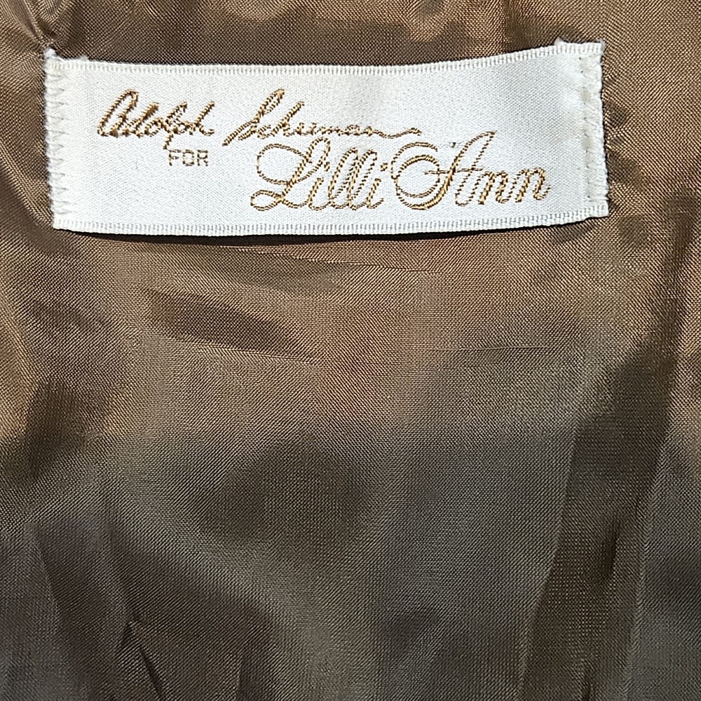 Vintage Ultra Suede RUST Brown Tailored Jacket - Picture 14 of 15